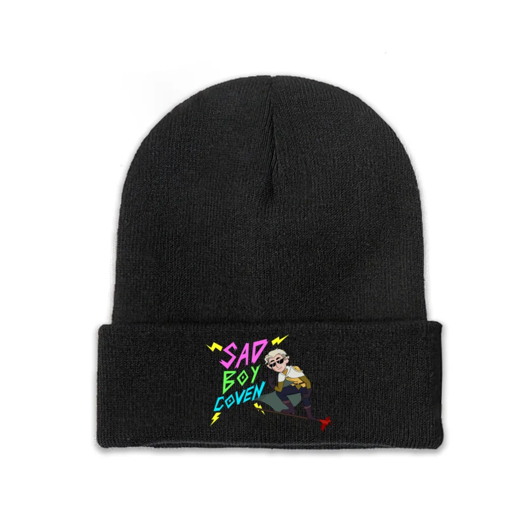 

Knit Hat The Owl House Animated Winter Warm Beanie Caps Bad But Sad Boy Golden Guard Classic Men Women Fashion Casual Bonnet