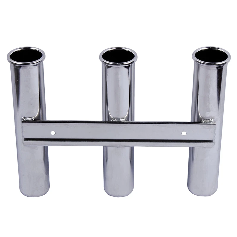 

3 Link Stainless Steel Mount Fishing Rod Holder Racks Side Mount For Boat/Yacht/Track RV