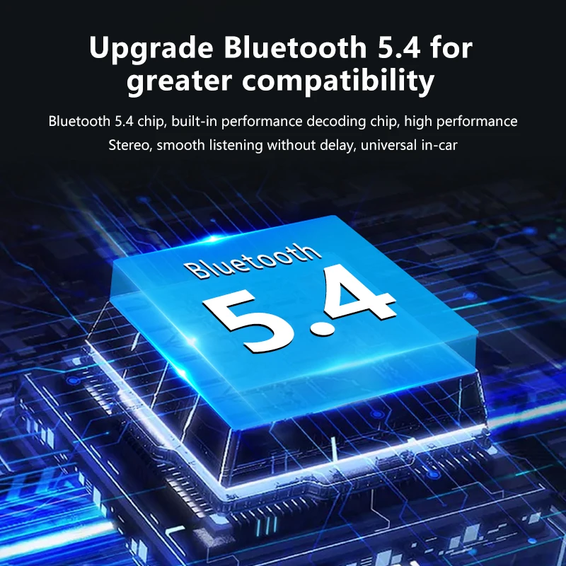 Bluetooth 5.4 FM Transmitter Mic Handsfree Call USB Wireless Adapter Lossless Stereo Music Audio Receiver Car FM Radio Bluetooth Adapter Bluetooth Audio Receiver Bluetooth Transceiver Adapter Audio Adapter Bluetooth Aux Adaptor Wireless USB Adapter