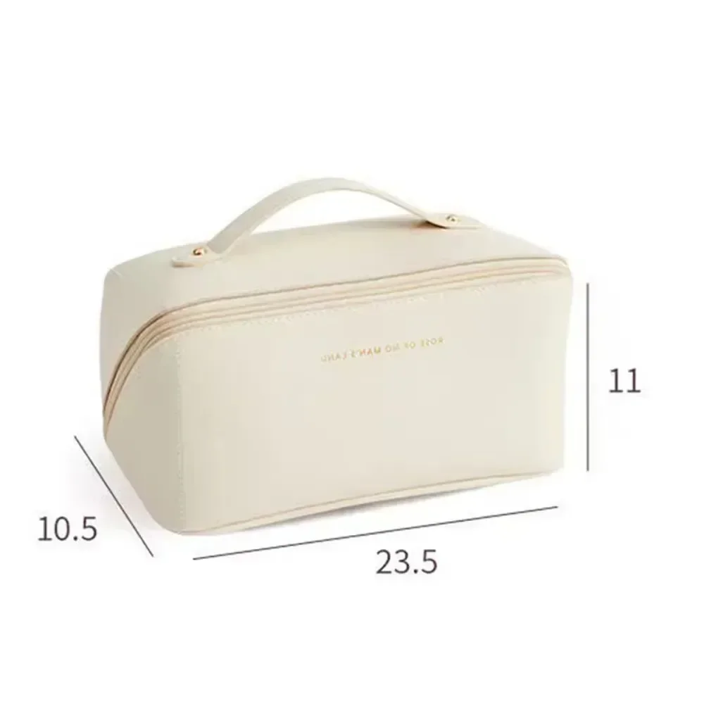Cosmetic Bag Large Travel Leather Makeup Organizer Female Toiletry Kit Bags Make Up Case Storage Pouch Luxury Lady Box cosmetic bag