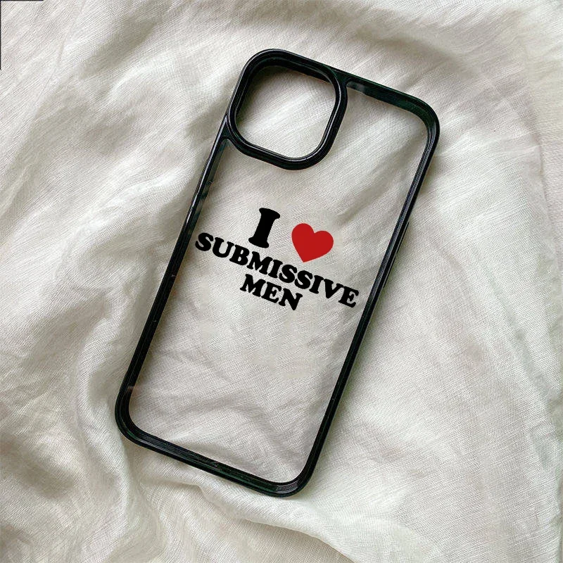 I Love My Partner Clear Phone Case - Romantic Design Cover
