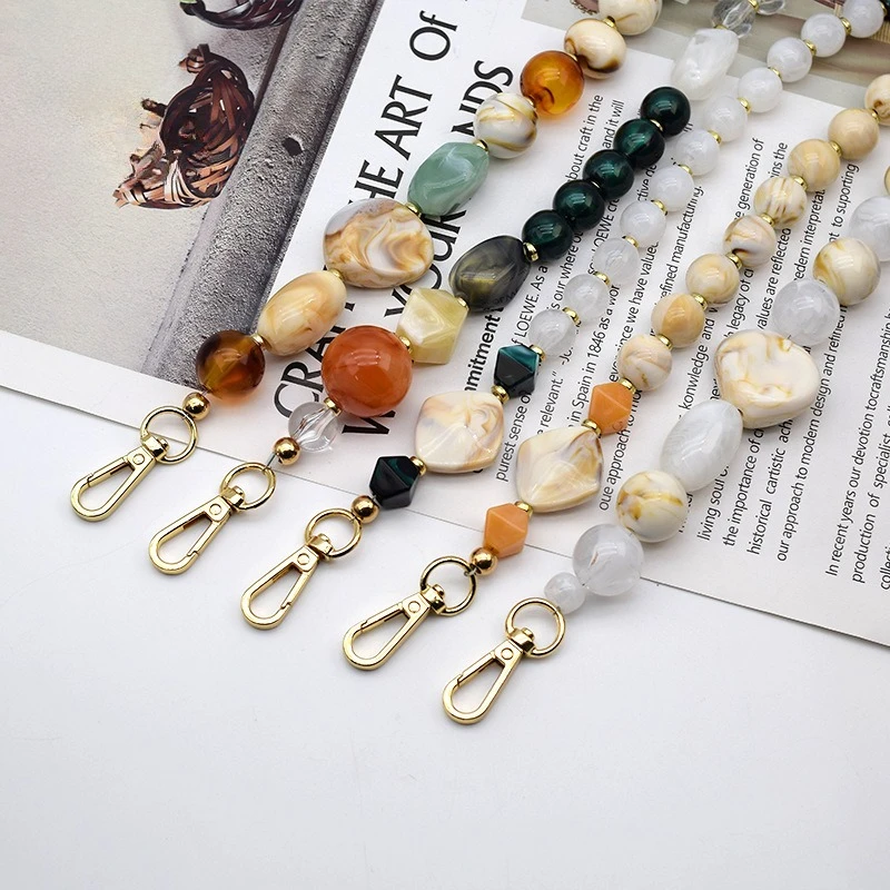 New Acrylic Resin Luggage Strap - Shoulder Bag Chain Accessory, Durable Handbag Replacement Strap