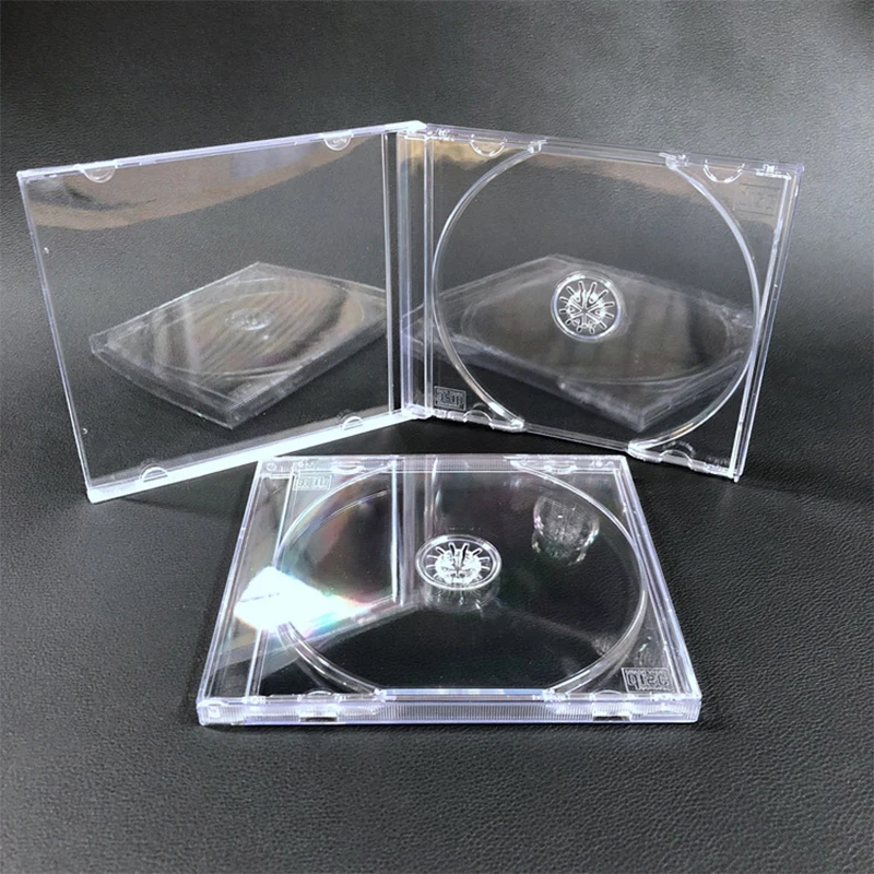 New 1PCS CD Storage Box Transparent DVD Case CD Package Portable For Home Cinema - Single Disc
