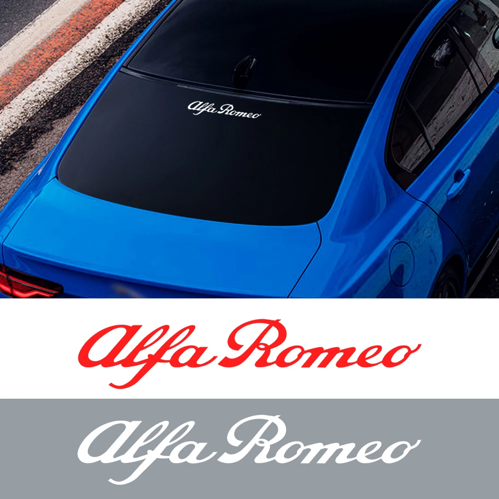 Alfa Romeo Car Logo Trunk Badge Sticker Set - Stylish Auto Decoration Accessories (2-Pack)