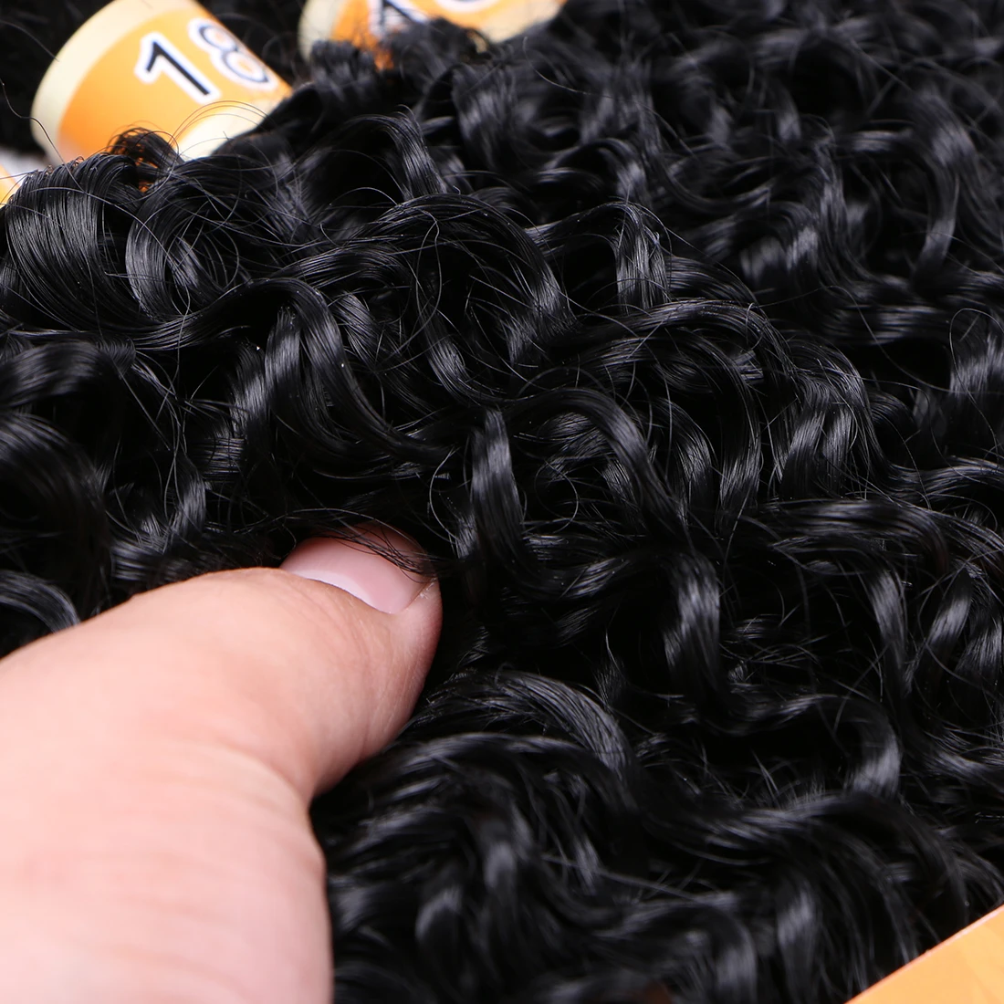 Synthetic Hair Extensions ANGIE Kinky Curly Wave High Temperature Fiber Weave REYNA Synthetic Hair Bundles 6pcs/Lot Hair Gram