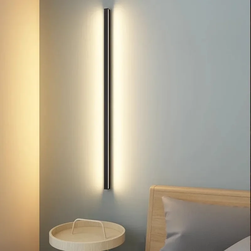 

Simple Long Strip Wall Lamp Modern Corridor Study Room Living Room Bedroom Outdoor Decoration Minimalist Creative Line light