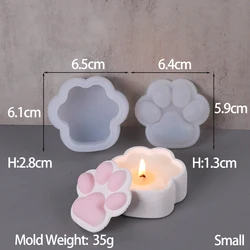 Cat Claw Silicone Mold Storage Box for DIY Crafts and Home Decor (Small)