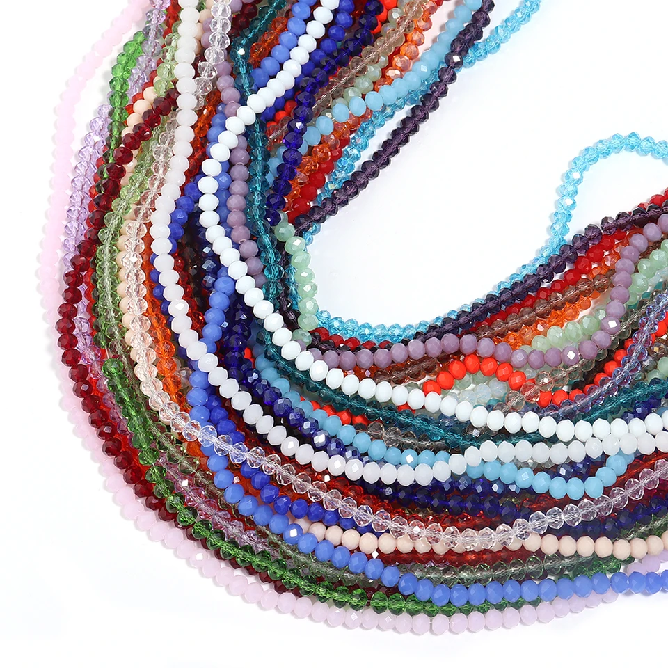 Cuentas De Vidrio Facetadas, Cuentas Espaciadoras, Cuentas Sueltas De