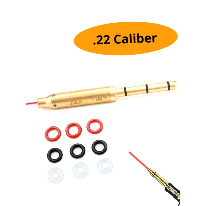 .22LR Laser Boresighter 22 Laser Bore Sight .22 Collimator Green Red Bore Sighter
