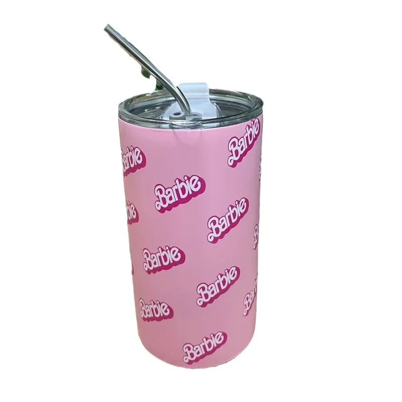 Barbie Thermos Cup Kawaii Anime Cute Cartoon Stainless Steel Water