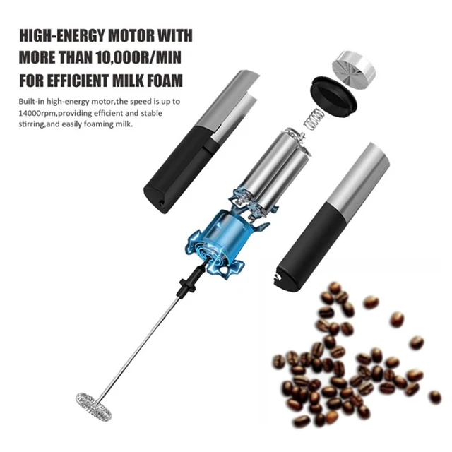 1pc 2*aa Battery Operated Electric Milk Frother (battery Not Included)