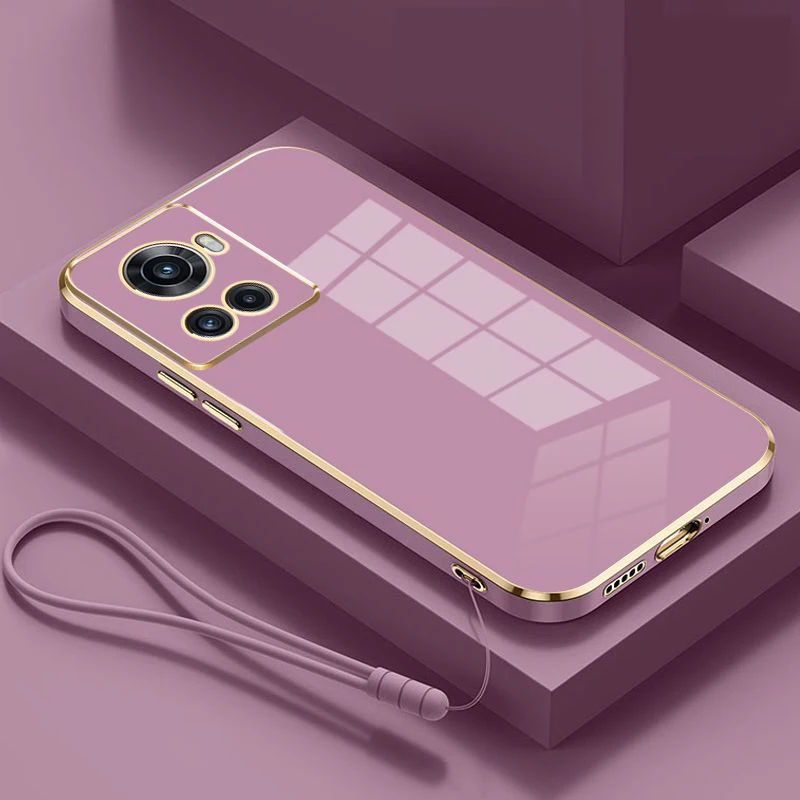 Luxury Square Plating Shockproof Back Cover