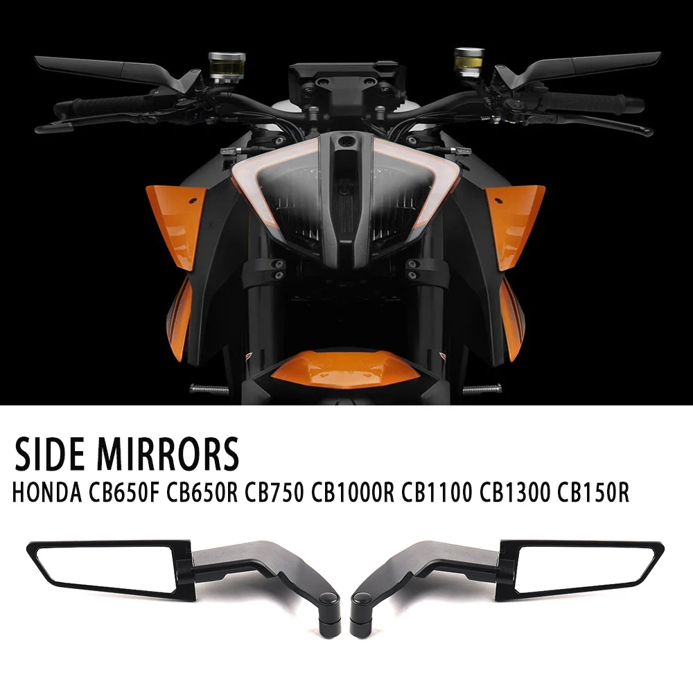 

For Honda CB650F CB650R CB750 CB1000R CB1100 CB1300 CB150R Universal Motorcycle Mirror Wind Wing side Rearview Reversing mirror