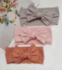 Baby Headband New Girls Baby Nylon Headbands Soft Bowknot Ribbed Hairbands Newborns Toddlers Children Turban Hair Accessories 1