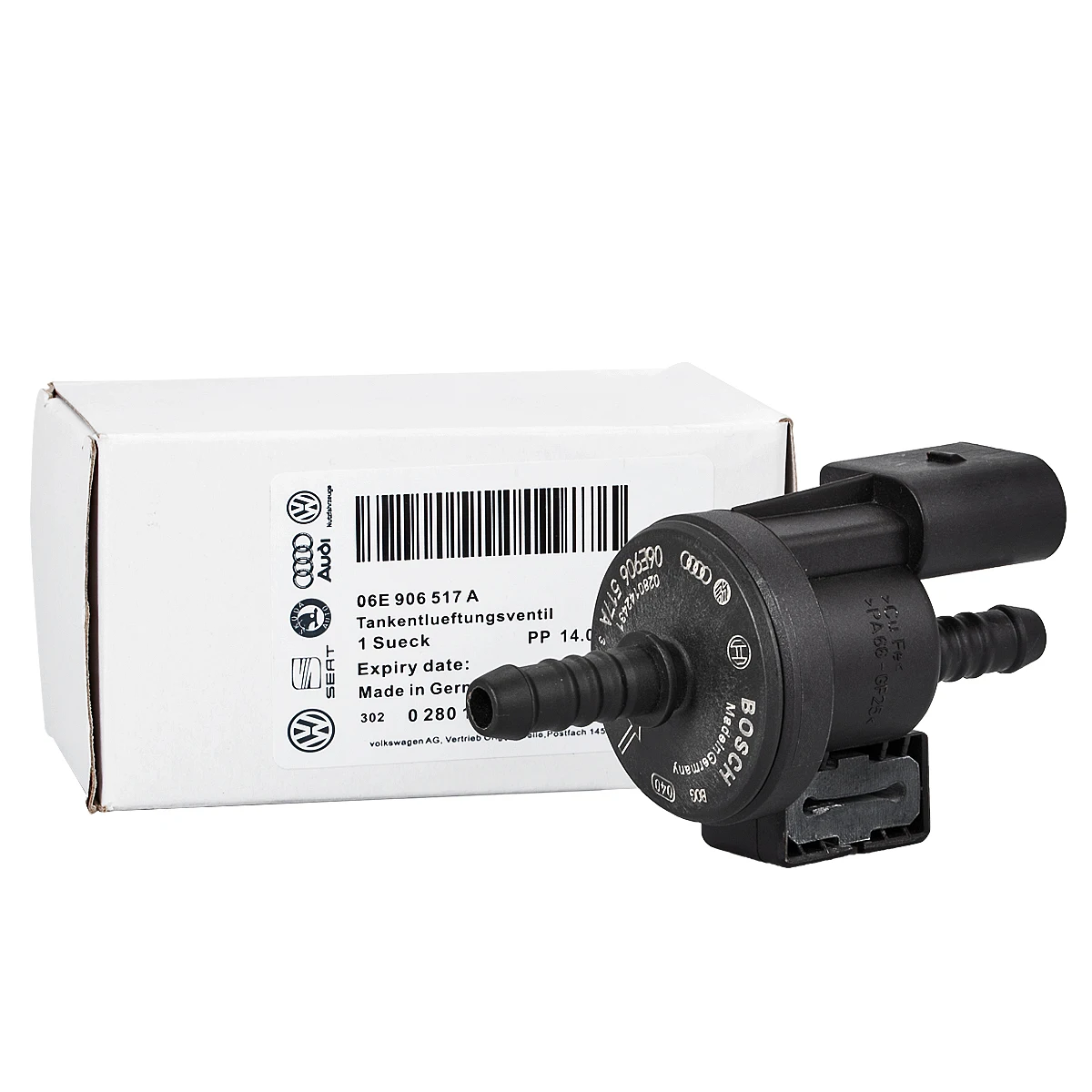OEM EVAP чистый клапан Vapar, емкость продувочный клапан насоса 0280142431,06E906517A для VW Beetle Eos Golf Passat Scirocco Touareg (art.: 3920be3ffd9bf) - 3920be3ffd9bf
