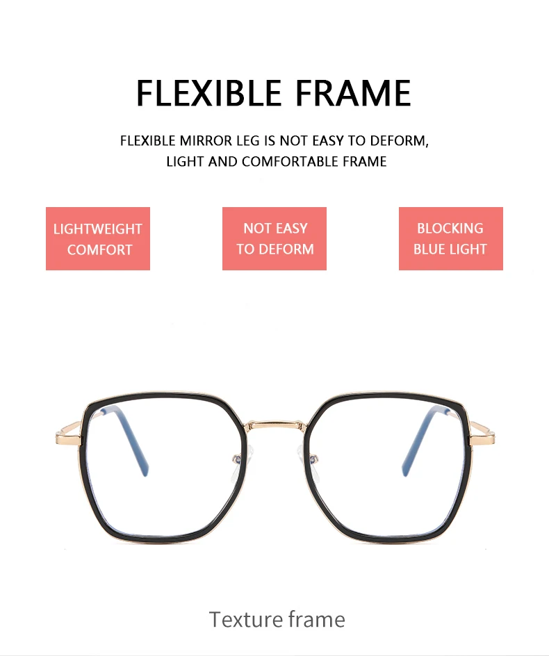 Stylishly Framed High-definition Blue Light Blocking Reading Glasses