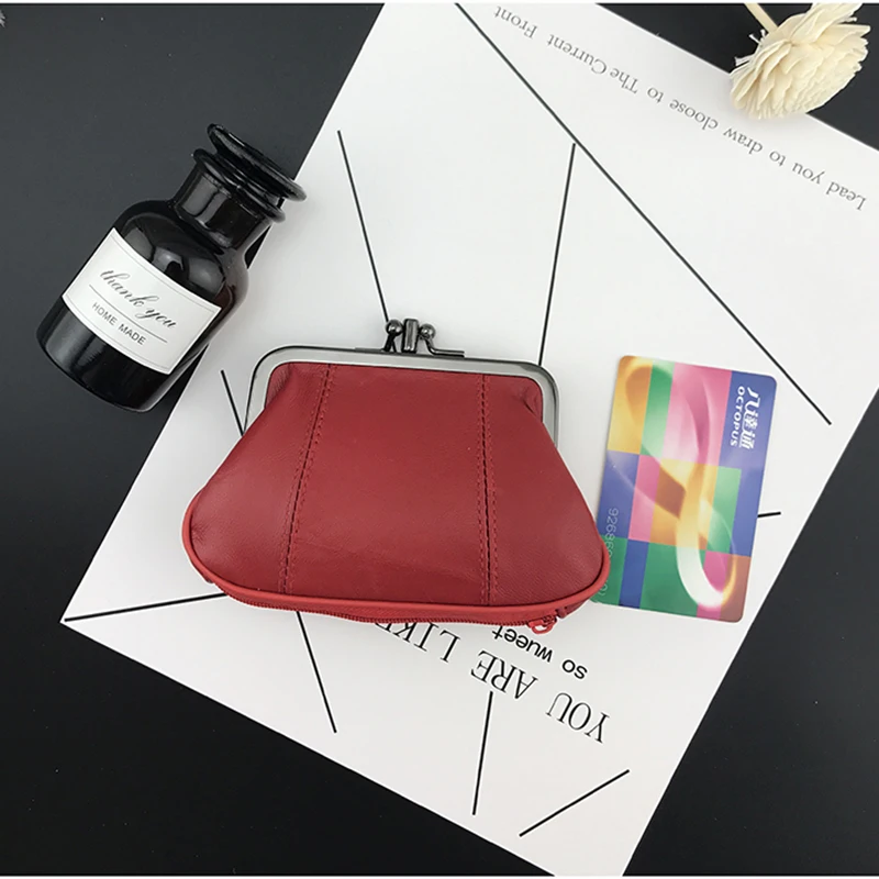 Women Mini Coin Purse Female Genuine Leather Sheepskin Metal Hasp Change Card Holder Small Wallet Money Bag BELLO TUTTI Original