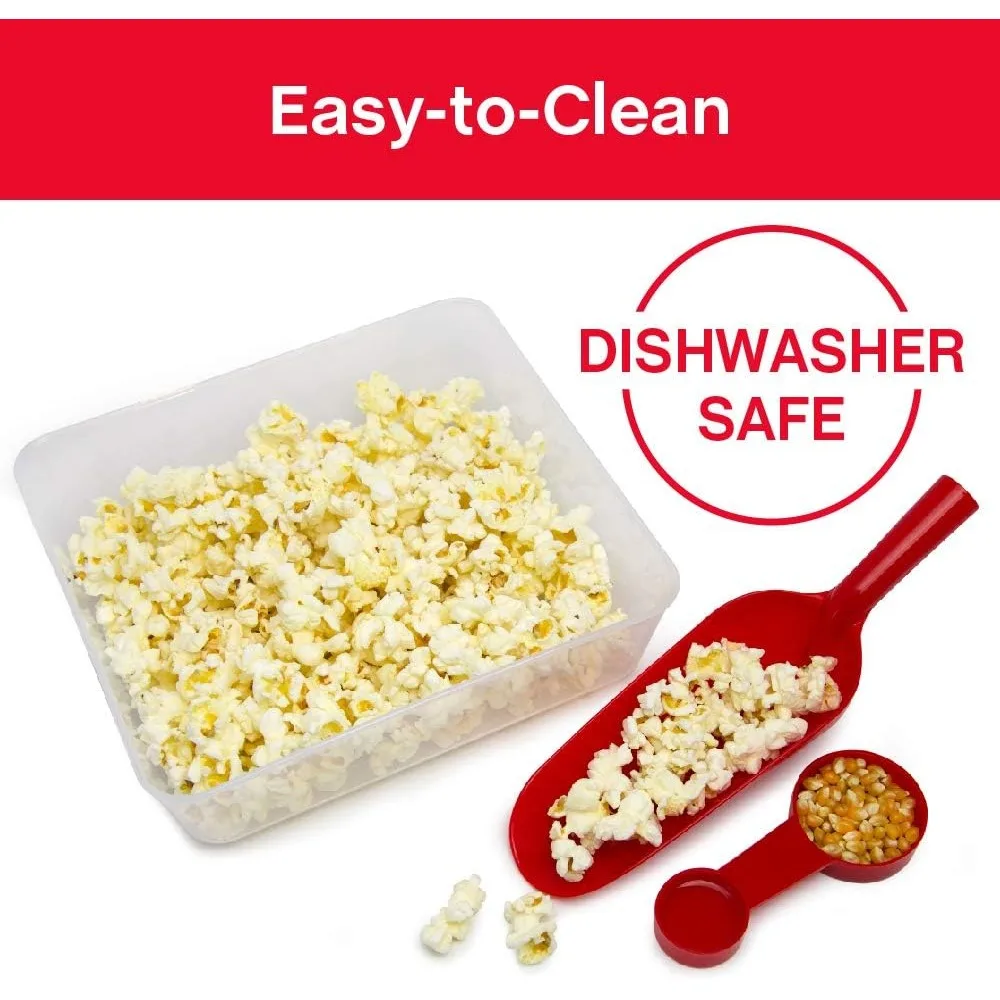 13 Wheeled Popcorn Cart with Non-Stick Stainless Steel  Popcorn Kettle, Storage Shelf, and spoon 2