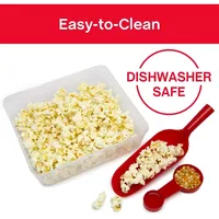 13 Wheeled Popcorn Cart with Non-Stick Stainless Steel  Popcorn Kettle, Storage Shelf, and spoon 2
