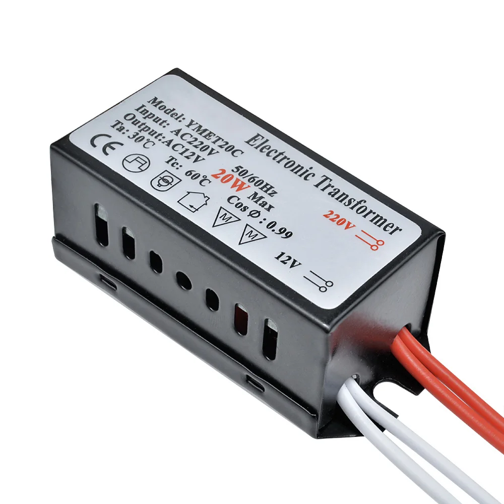 Description Picture 5 of itemAC 220V To 12V 20-60W LED Lamp Electronic Transformer Spotlight Adapter for Halogen Light LED Driver Power Supply