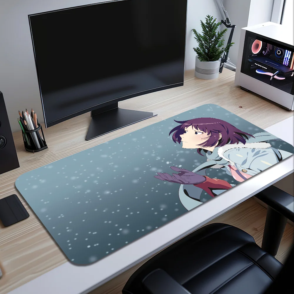 Monogatari Series Non-slip Lockedge PC Gaming Mouse Pad Gamer Desk Mats Keyboard Pad Mause Pad Muismat 3