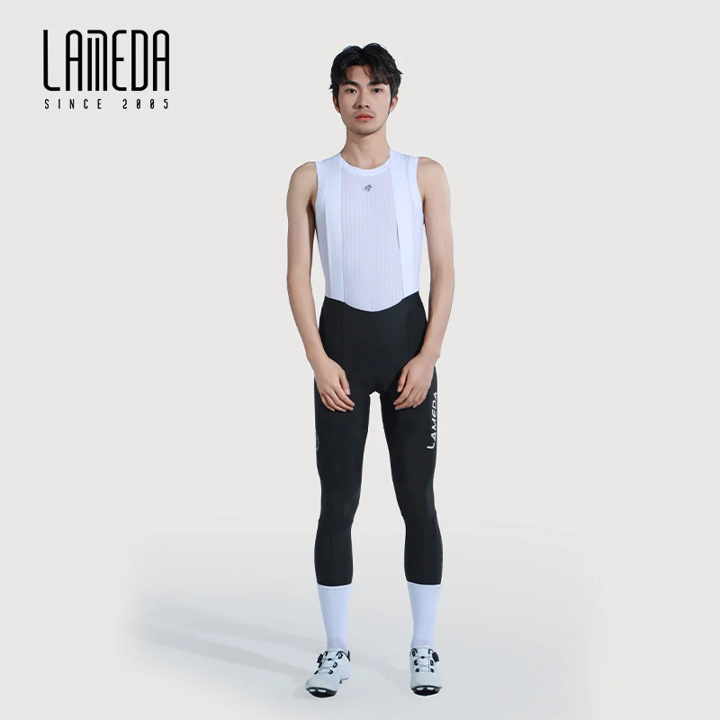 Lameda Men's Cycling Bib Pants Moisture-Absorbent Breathable High Elasticity Cycling Clothing UPF50+ Bicycle Sportswear