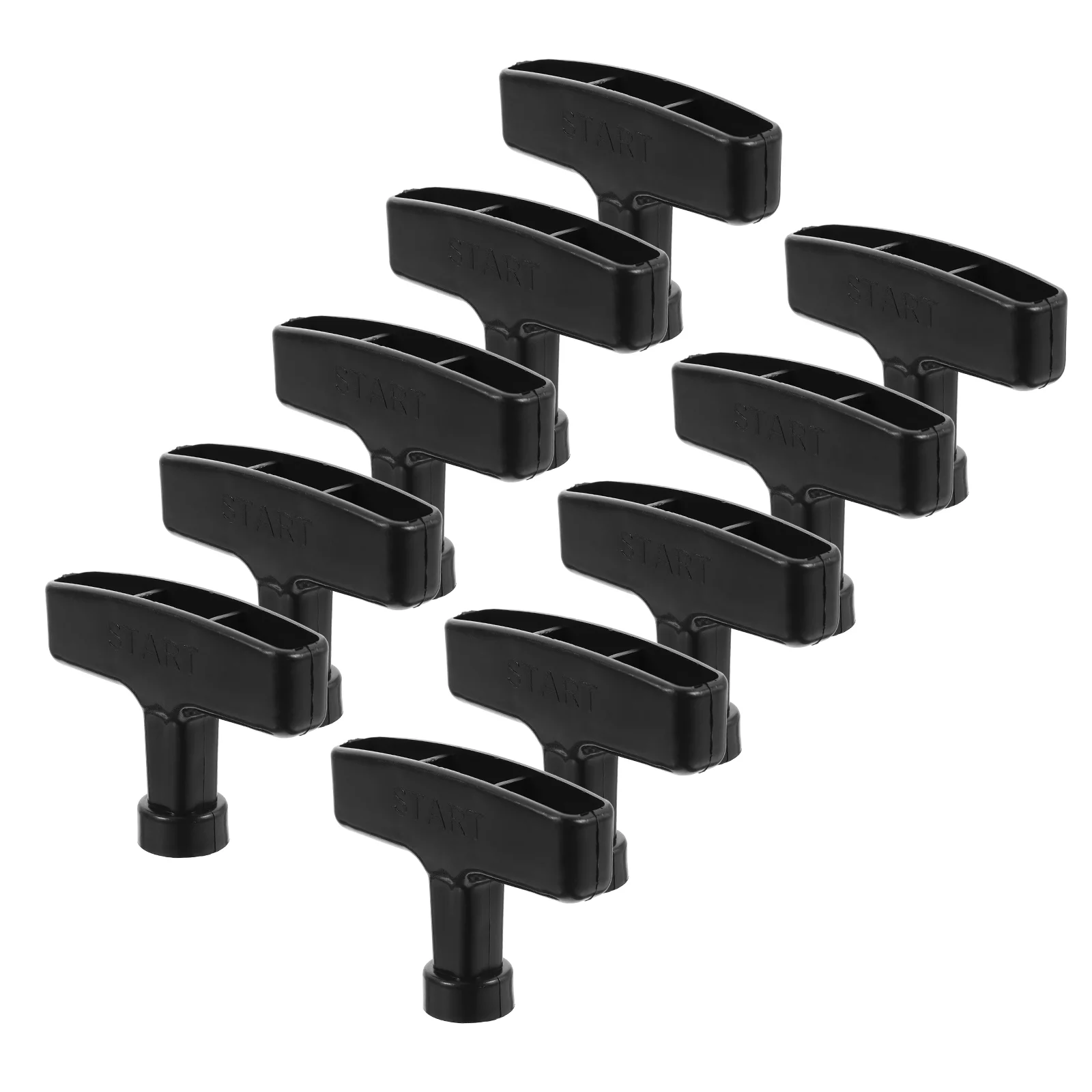 10pcs Gasoline Engine Starter Handle Grips Easy To Install And Operate Recoil Starter Pull Handle Lawn Mower Generator Parts Com
