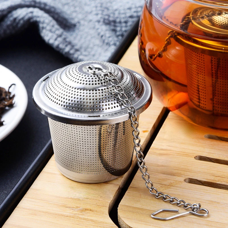304 Stainless Steel Tea Ball Strainer Mesh Herbal Infuser Filter Tea Leaf Spice Strainer Boil soup Teapot Kitchen Tool tea infuser tea strainer tea filter
