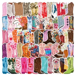Cartoon Cowboy and Cowgirl Shoe Stickers Set - Fun DIY Decorative Decals (60pcs)