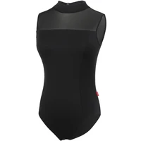 Woman Ballet Leotards Sleeveless Dance Leotard Nylon Stand Collar Splice Gymnastics Leotard Adult Ballet Bodysuit Dance Costumes - Image 6