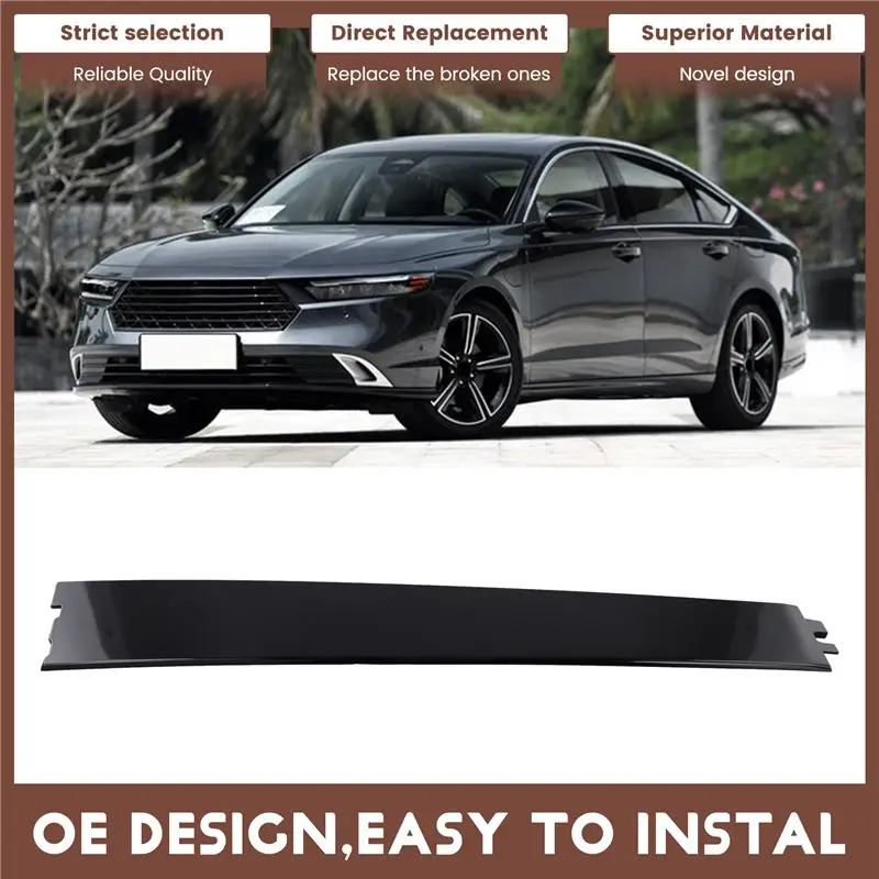 A73X-For Honda Accord 2018-2022 72970-TVE-H01 후면 좌측 도어 필러 몰딩 트림 프레임 액세서리 자동차 창 장식 액세서리