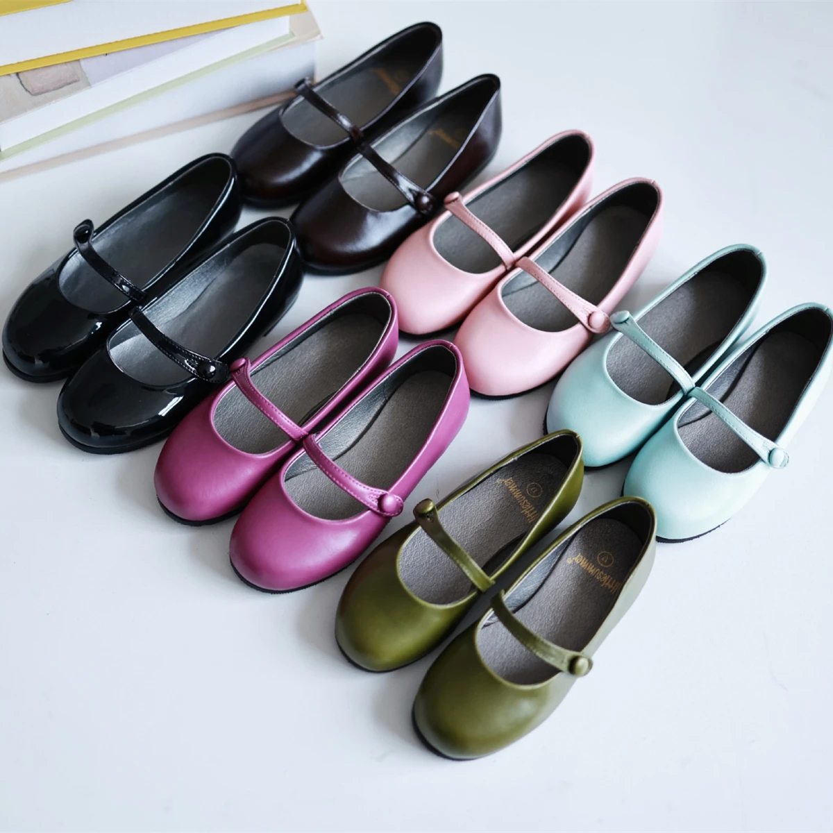 Genuine Leather Girls Casual Shoes Lovely Slim Style Cowhide Children's School Shoes Party Wedding Gift Kids Flat Shoes 6 Years 2