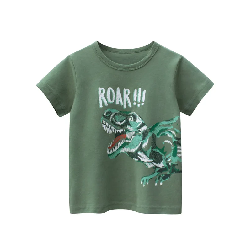 harry potter t shirt Dinosaur T-Shirts for Boys 2022 Summer New Cartoon Tops Kids Clothes Children Fashion Short Sleeve Cotton Tee Shirt t shirt dress T-Shirts