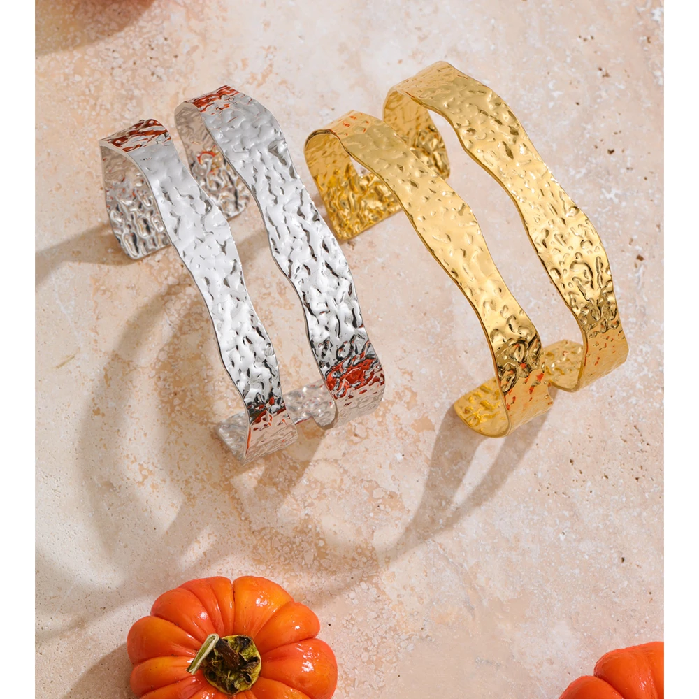 Yhpup Stainless Steel Double-Layer Bracelet