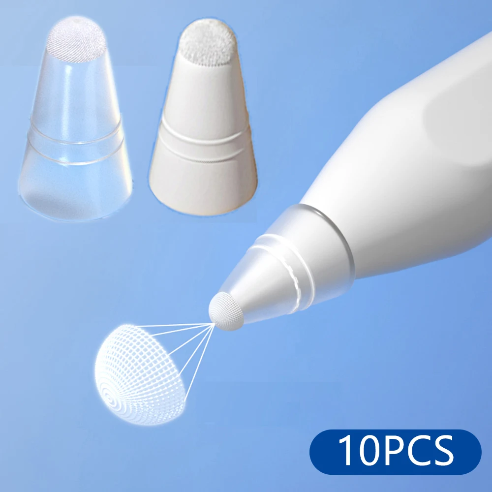 1-10Pcs Creative Fiber Pencil Tips Cover Per Apple Pencil 1/2 Huawei Mpencil 1 2 Mpen 2Nd Paper Feel Screen Stylus Pen Nib Case