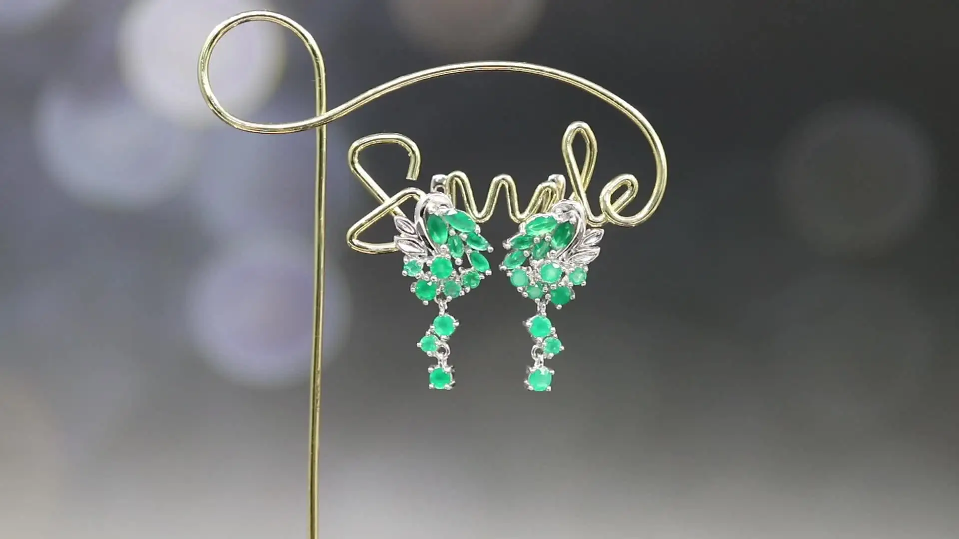Отзывы на Серебряные серьги YUNUM с зеленым агатом покупателей на AliExpress