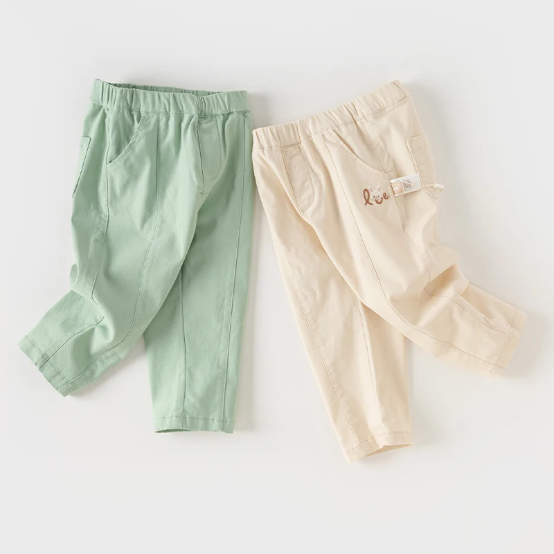 Children Girls Pants Spring Casual Straight Pants