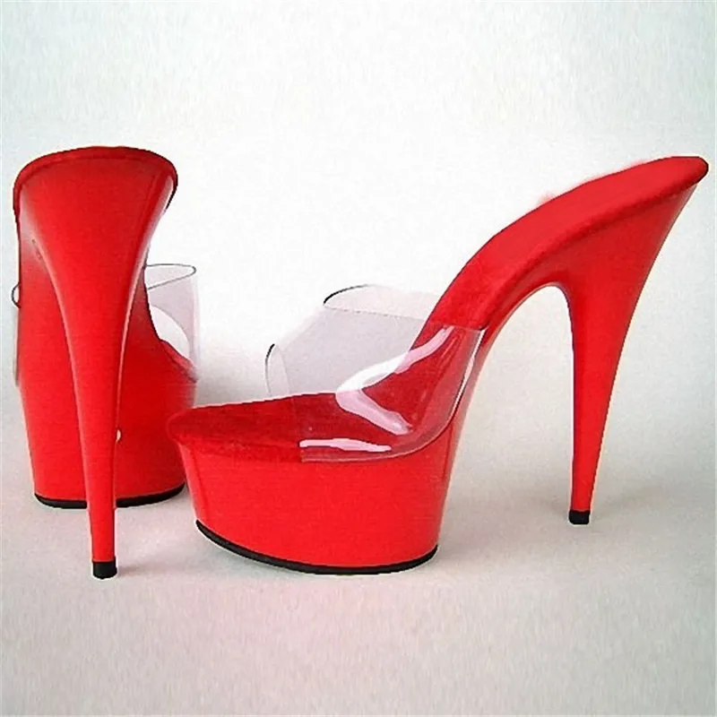 

15cm high with female sandals, Princess nightclub high heels, stage party dance shoes