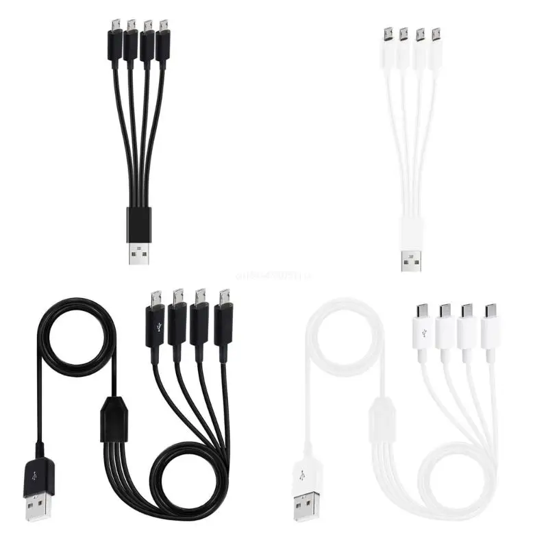 

4 in 1 Micro USB Cable Multi Cable for School, Travel, Home Use Dropship