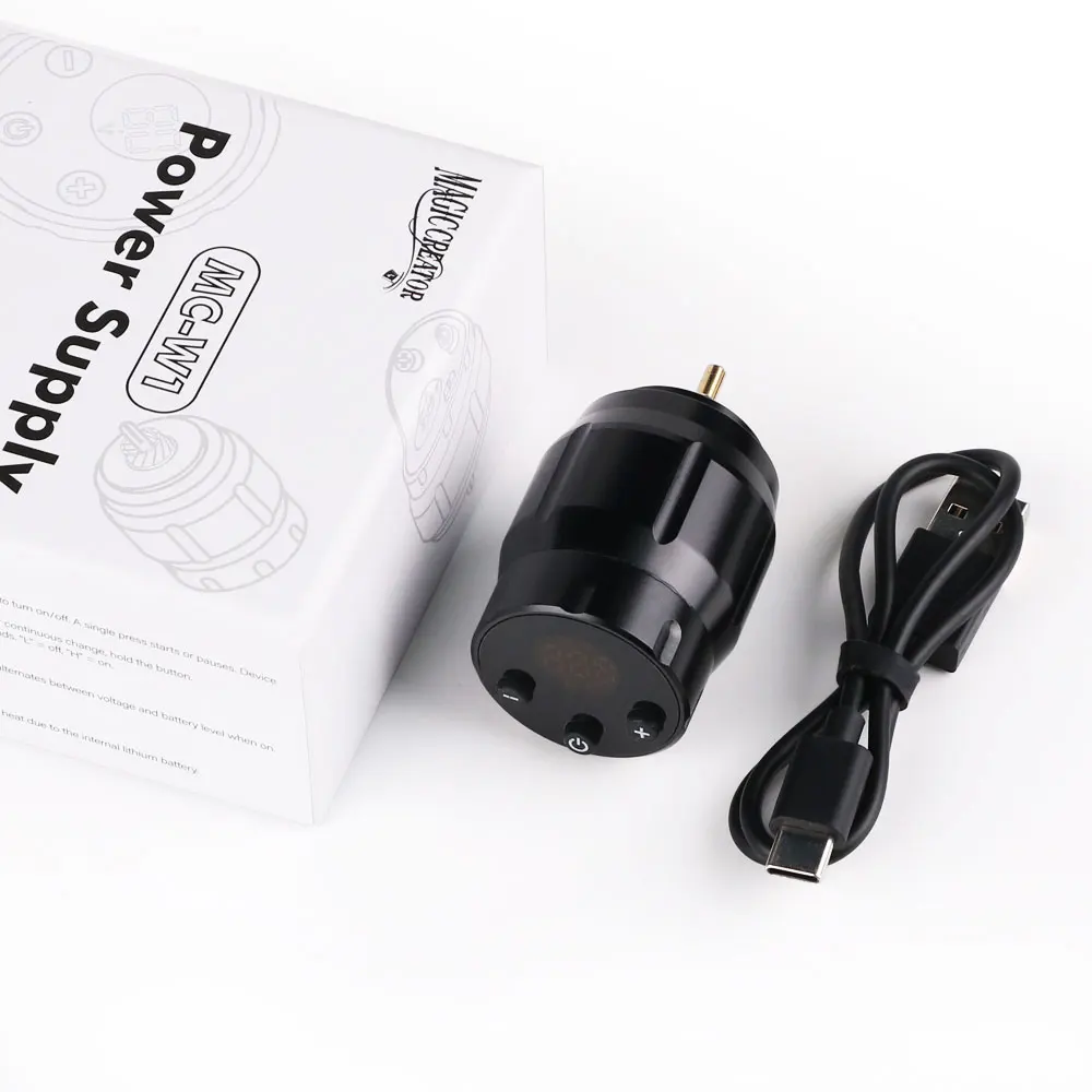 RCA/DC Jack Digital Tattoo Power Supply For Rotary Tattoo