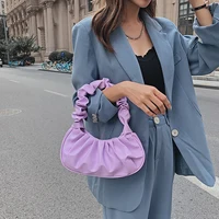 Fashion Pleated Handlebags for Women PU Cloud Bags Leisure Armpit Bag Shopping Shoulder Bags Dumpling Handbag Female Hand Bags - Image 4
