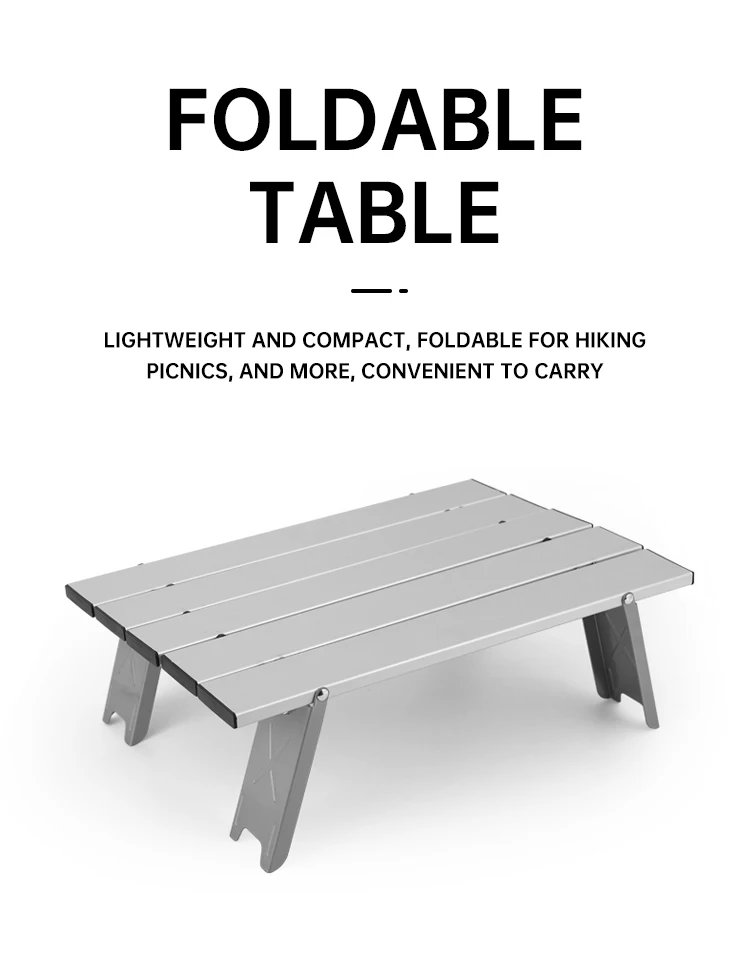 Description Picture 3 of itemOutdoor Lightweight Portable Mini Collapsible Aluminum Alloy Lightweight Folding Table Casual Tent Camping Coffee Table