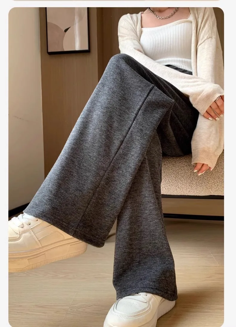 Maternity Pants Spring and Fall Models Wide-Legged Pants Without Babywear Maternity Casual Pants Large Size Glutinous Rice Pants
