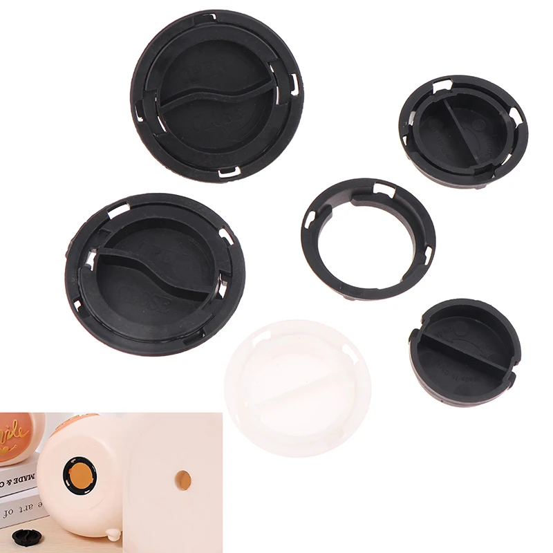5pcs Rubber Money Saving Box Piggy Bank Closure Plug Stopper Cover Round Coin Caps Replacement