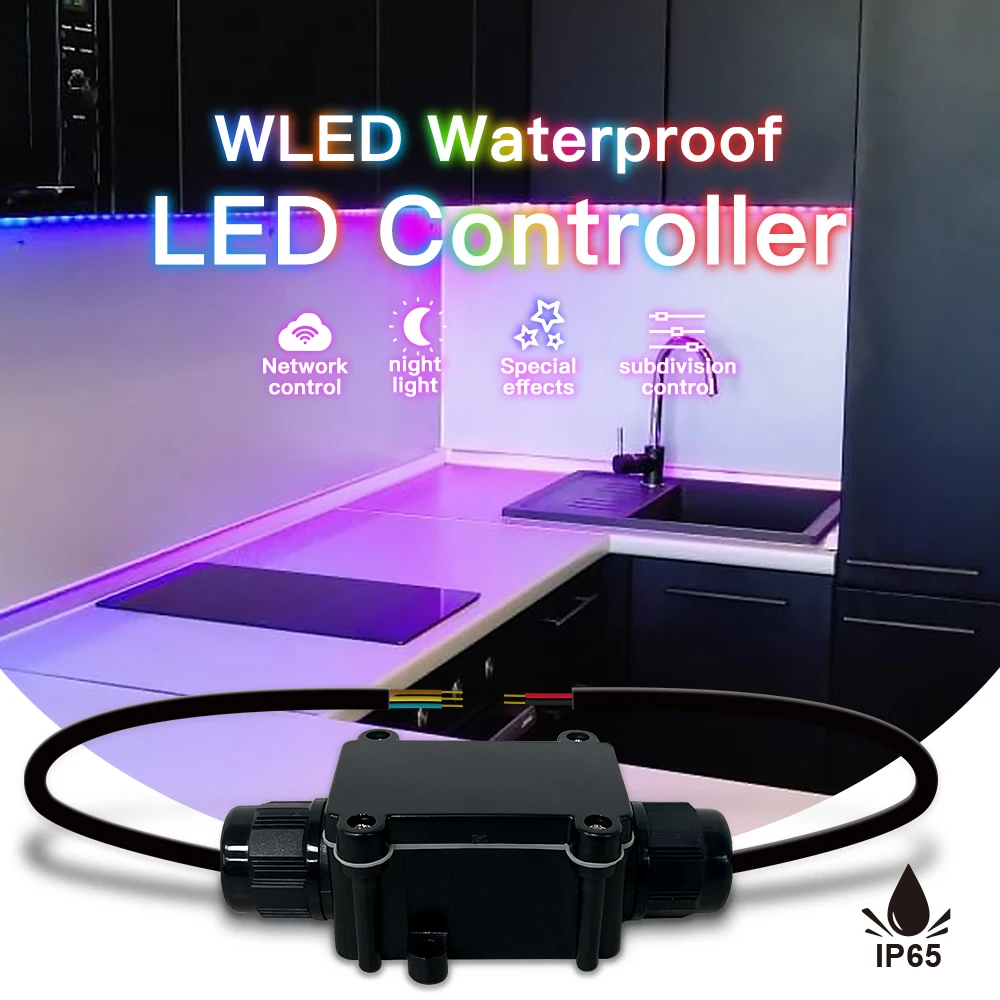 Contrôleur de LED numérique GLEDOPTO ESP32 WLED avec microphone / UART