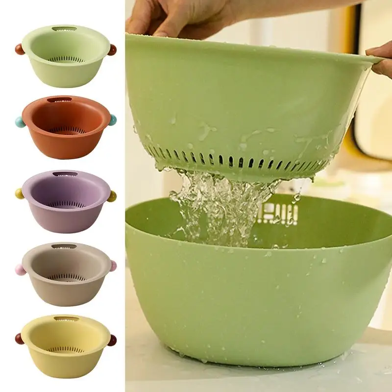 

Drain Basket Fruit Vegetable Washing Basket Foldable Strainer Colander Collapsible Multifunctional Drainage Bowl for Sink