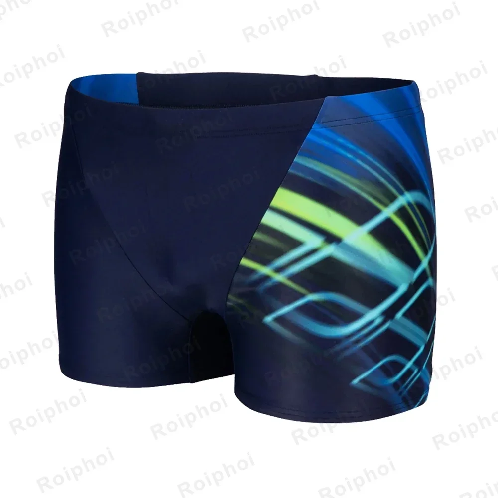 Męski strój kąpielowy Jammer wytrzymałościowy trening sportowy strój kąpielowy wyścigowy kąpielówki szorty stroje kąpielowe męskie pływackie jammery