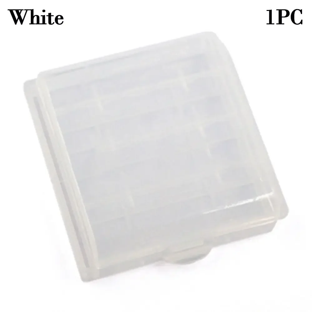 Transparent Multi-Slot Battery Storage Box - Durable Organizer