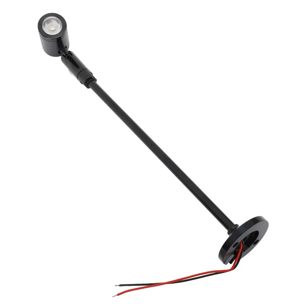 2팩 DC12V LED 미니 스포트라이트 알루미늄 바디 각도 조절 가능 보석 진열장 조명 3W 디스플레이 캐비닛 조명 식물 전시등