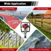52cc 2 Stroke Gas Powered T Post Driver Piledriver with Vibration Absorbing Springs Petrol Engine Fence Farm Push Pile Excavator 5